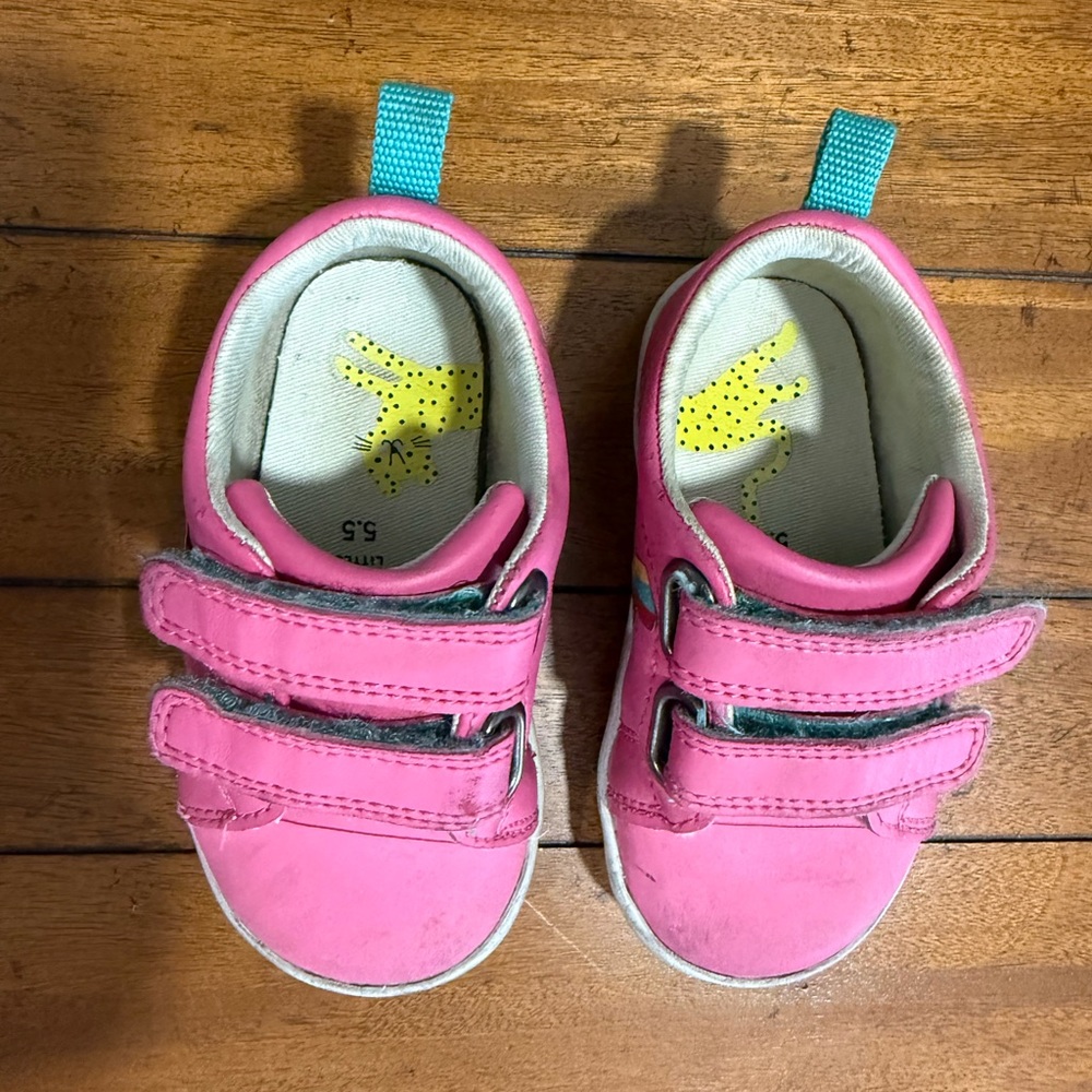 Ten Little Shoes Candy Pink Sneakers, size 5.5 toddler